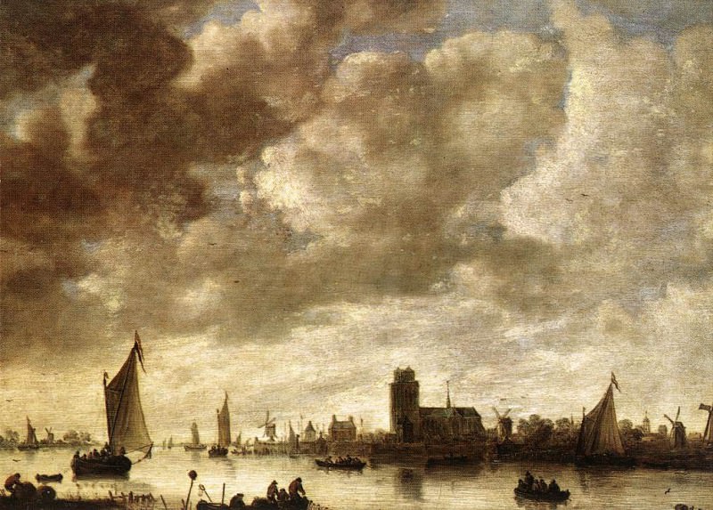 View of the Merwede before Dordrecht. Jan Van Goyen