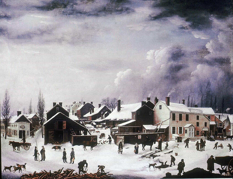 Winter Scene in Brooklyn. Francis Guy