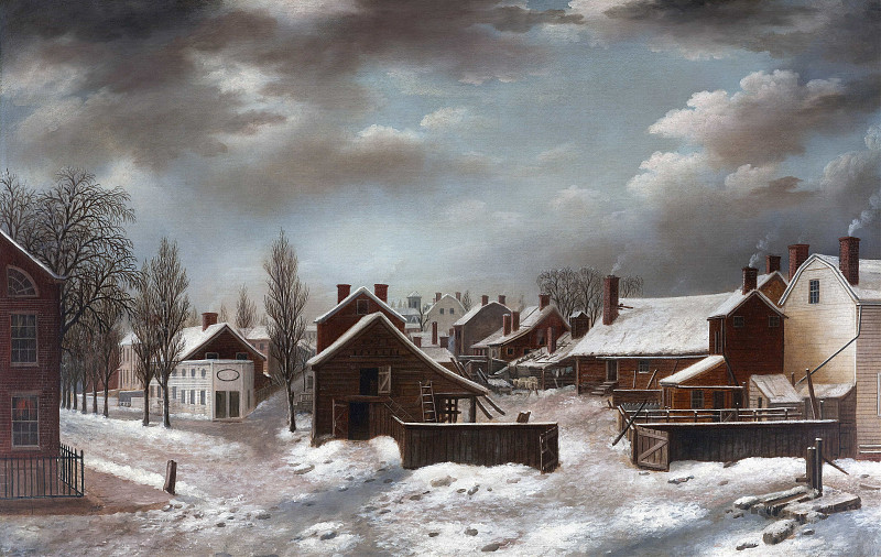 Winter Scene in Brooklyn. Francis Guy