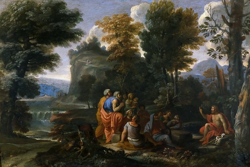 Пейзаж с проповедью Иоанна Крестителя. Джованни Франческо Гримальди