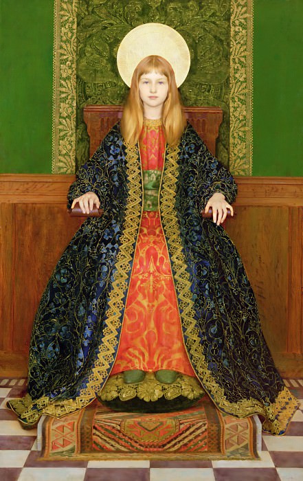 The Child Enthroned. Thomas Cooper Gotch
