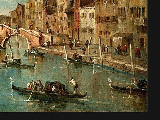 Guardi View on the Cannaregio Canal, Venice, c. 1775-1780. Francesco Guardi