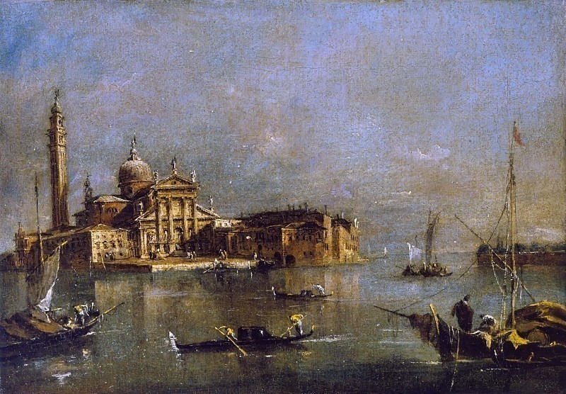 The island of San Giorgio Maggiore with the tip of the Giudecca. Francesco Guardi