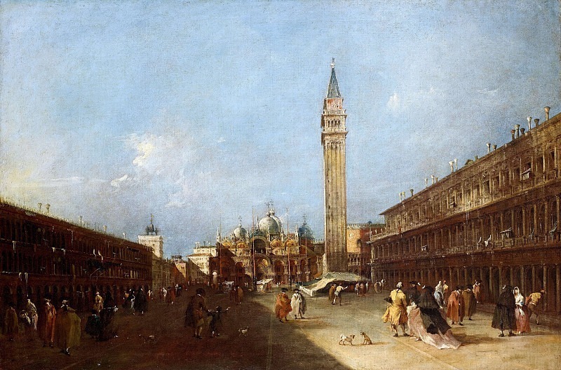 View of Piazza San Marco. Francesco Guardi