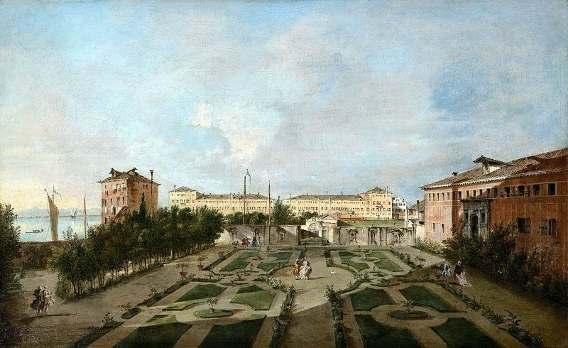 The Garden of Palazzo Contarini dal Zaffo. Francesco Guardi