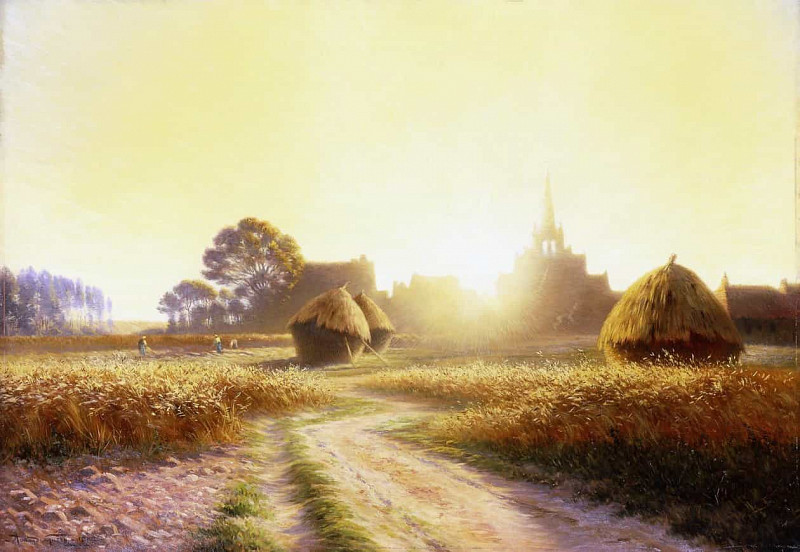 Sunset in Champagne. Armand Guéry