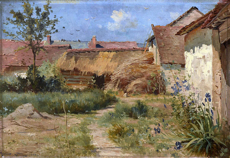 Garden in Orainville; Jardin à Orainville. Armand Guéry