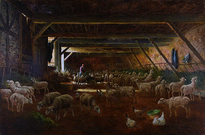 Champagne sheepfold; Bergerie champenoise. Armand Guéry