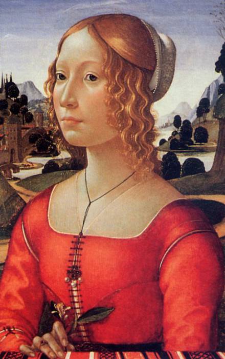 Portrait dune dame. Domenico Ghirlandaio