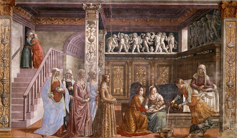 Birth Of Mary. Domenico Ghirlandaio
