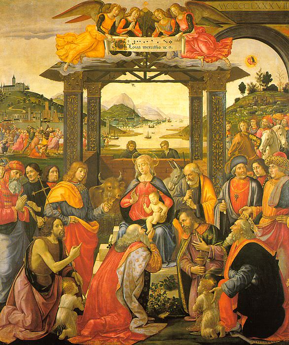 ADORATION OF THE MAGI SPEDALE DEGLI INNOCENTI. Domenico Ghirlandaio