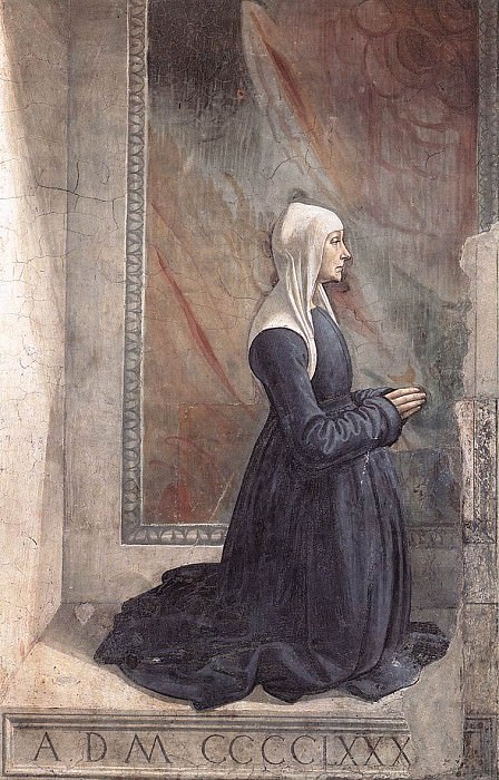 Portrait Of The Donor Nera Corsi Sassetti. Domenico Ghirlandaio