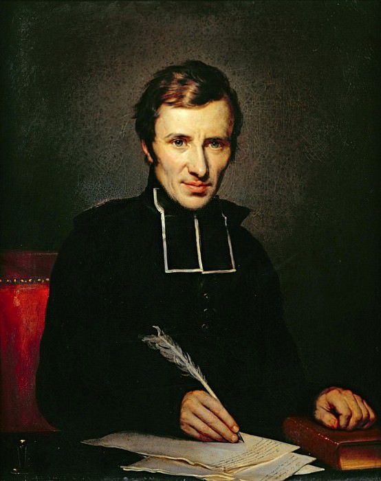 Portrait of the Abbot of Lamennais. Paulin Jean Baptiste Guerin