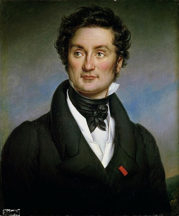 Portrait of Charles Nodier (1780-1844). Paulin Jean Baptiste Guerin