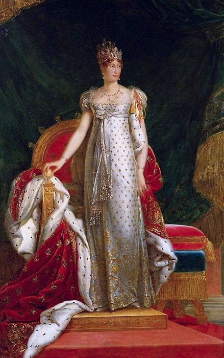Portrait of Empress Marie Louise (1791-1847) of France after a painting by Francois Gerard. Paulin Jean Baptiste Guerin