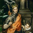 Saint Louis, King of France, and a Pageboy, El Greco