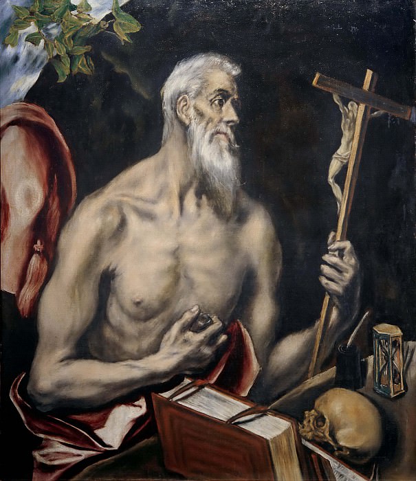 Кающийся святой Иероним. Эль Греко