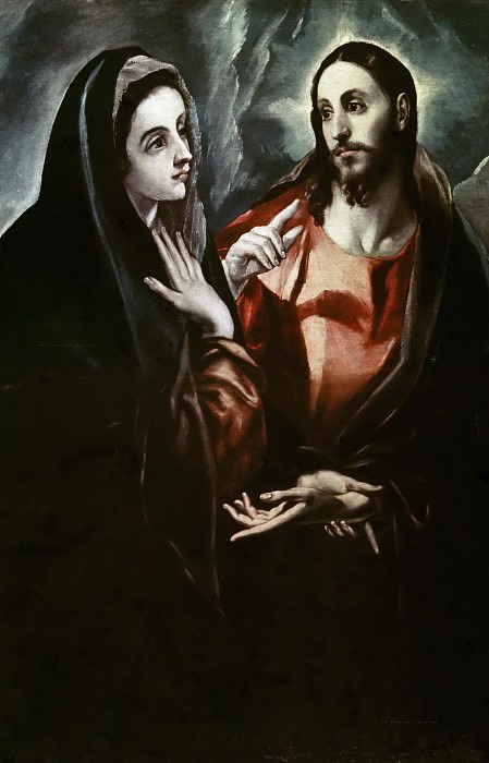 Christ bids Farewell to his Mother. El Greco