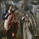 Святые Иоанн Богослов и Франциск Ассизский [мастерская], Эль Греко