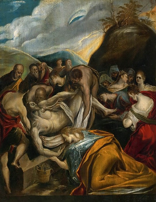 THE ENTOMBMENT OF CHRIST. El Greco