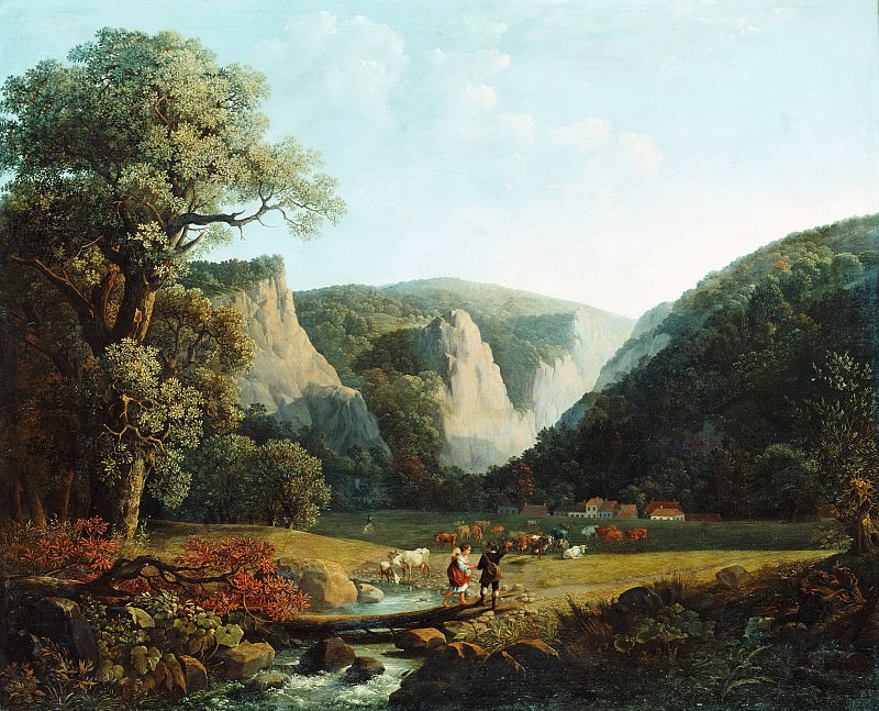 Пейзаж в горном массиве Харц. Янус Генелли