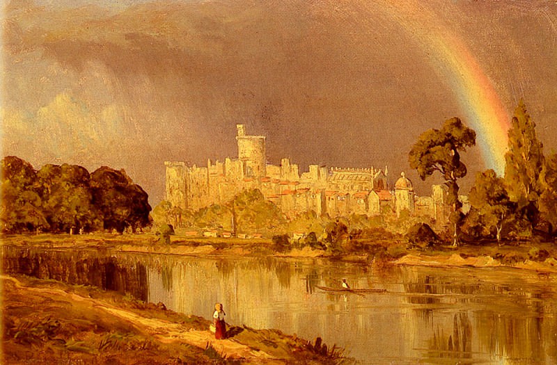 Study Of Windsor Castle. Sanford Robinson Gifford