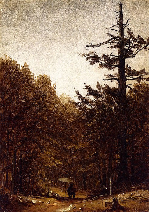 A Forest Road. Sanford Robinson Gifford