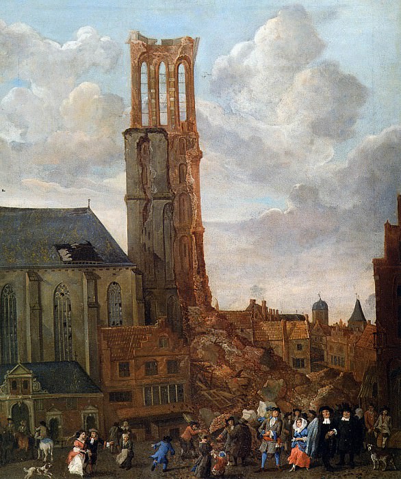 Grasdorp Jan Collapsed tower of church Sun. Ян Грасдорп