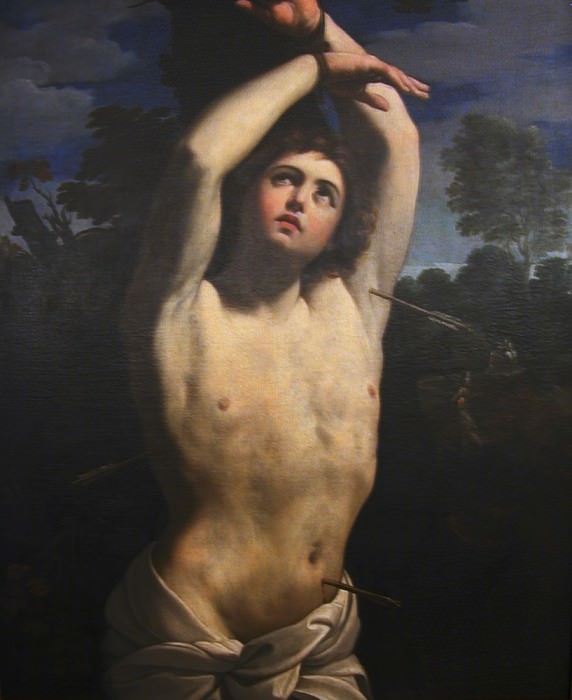 Reni Guido St Sebastian dt1. Guercino (Giovanni Francesco Barbieri)