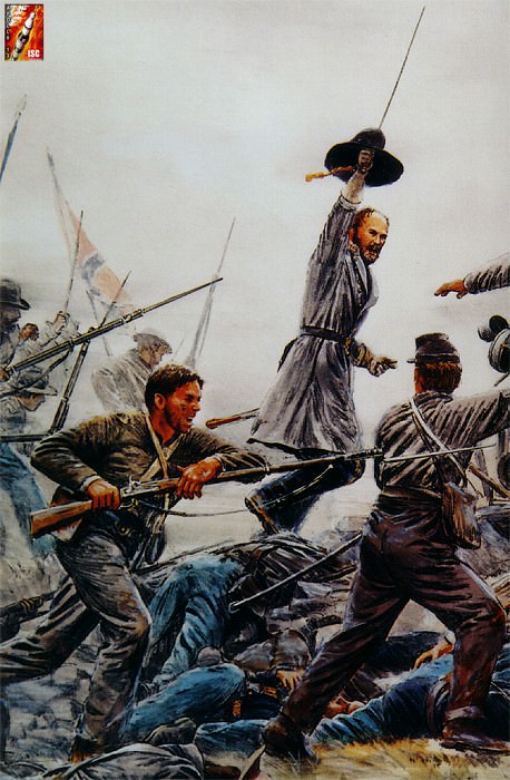 General Armisteads Charge. Gettysburg