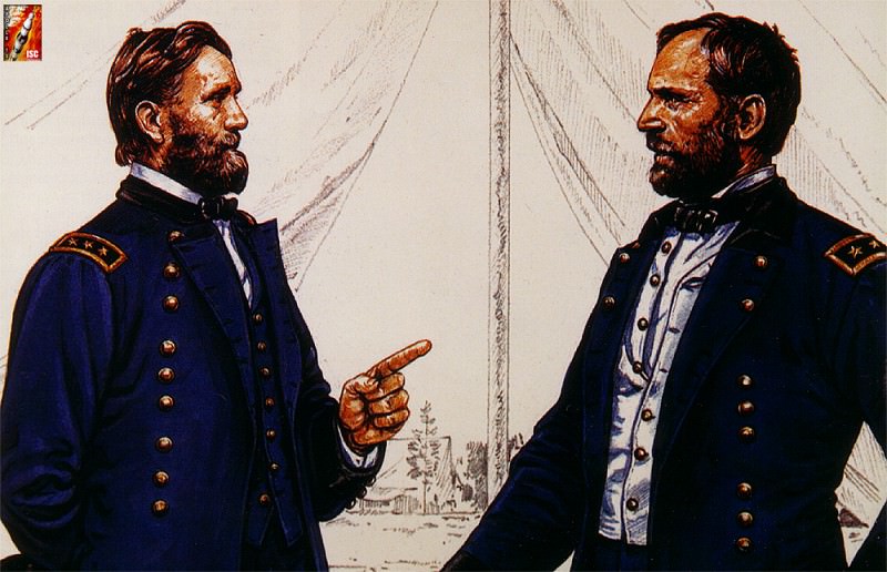 Generals-Meade Hancock. Gettysburg