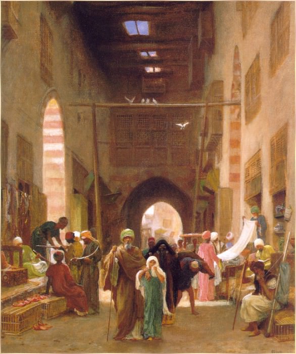 BazaarIn Cairo. Frederick Goodall