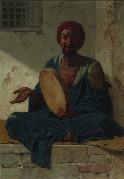 An Arab Improvisatore. Frederick Goodall