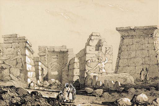 Египетские руины, 1849. Фредерик Гудолл