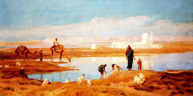Women Collecting Water from the Nile. Frederick Goodall