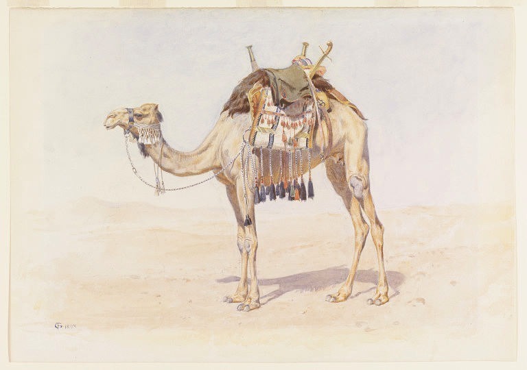Female Riding Camel. Frederick Goodall