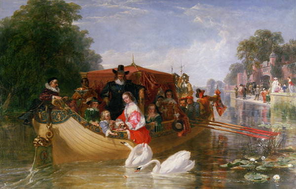 The Happier Days of Charles I 1855. Frederick Goodall