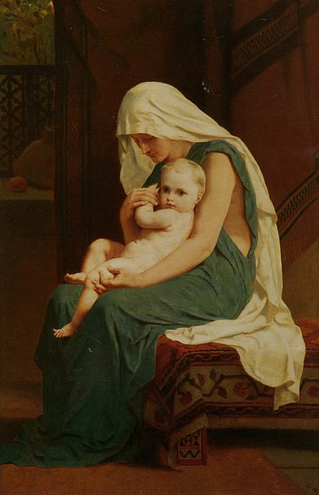 Mother and Child 1875. Frederick Goodall