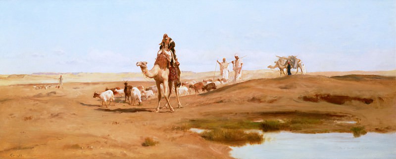 Bedouin in the Desert. Frederick Goodall