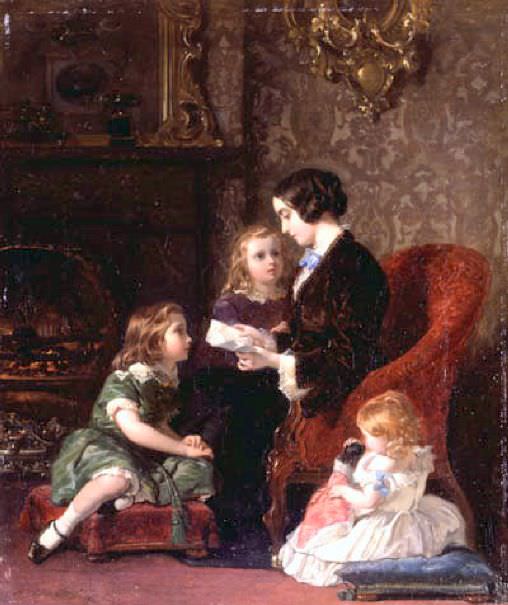 A Letter From Papa. Frederick Goodall