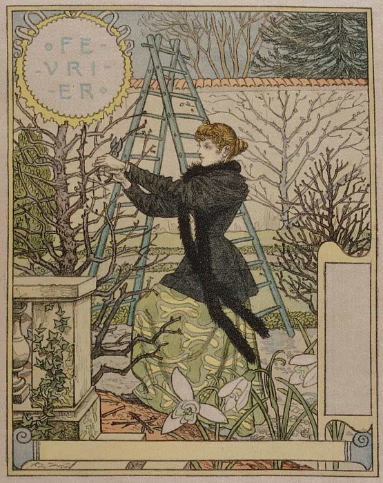 February; FéVrier. Eugene Grasset