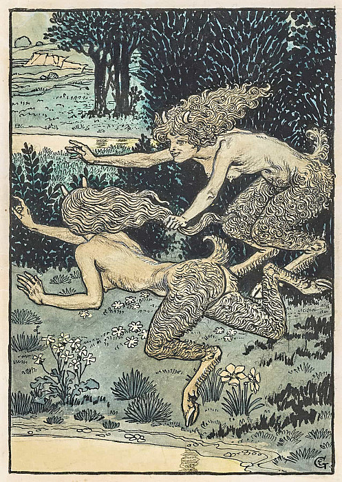 The Little Faunesses; Les Petites Faunesses. Eugene Grasset
