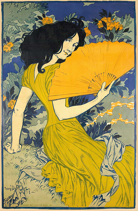 The Fan; L’Éventail. Eugene Grasset