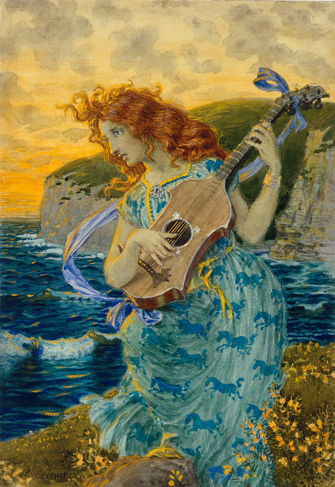 The Bard’s Daughter; Die Tochter des Barden. Eugene Grasset