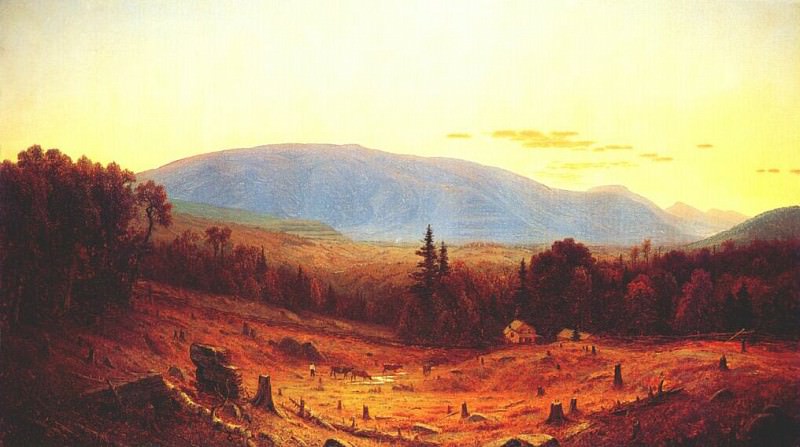 gifford hunter mountain, twilight 1866. Гиффорд