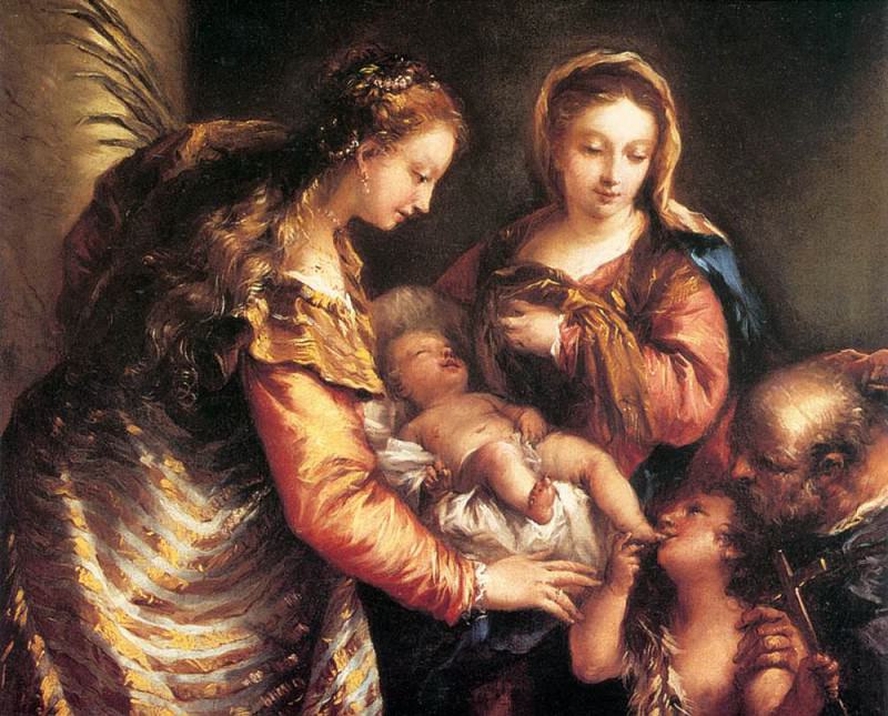 Святое семейство со Св. Иоанном Крестителем и Св. Катериной. Джованни Антонио Гварди