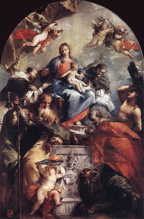 Madonna and Child with Saints. Giovanni Antonio Guardi