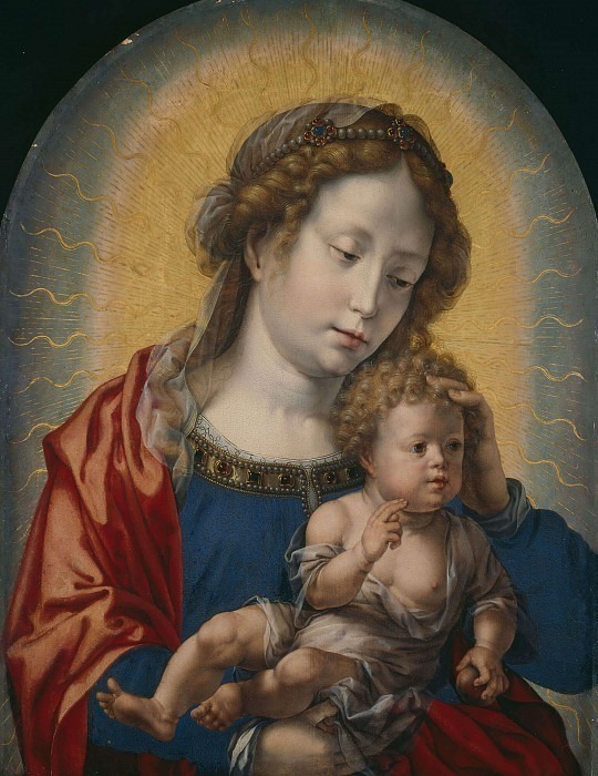 Богородица и младенец. Ян Мабюз Госсарт