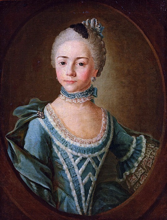 Portrait of Countess Sophia Matyushkina in childhood. Kirill Golovachevsky
