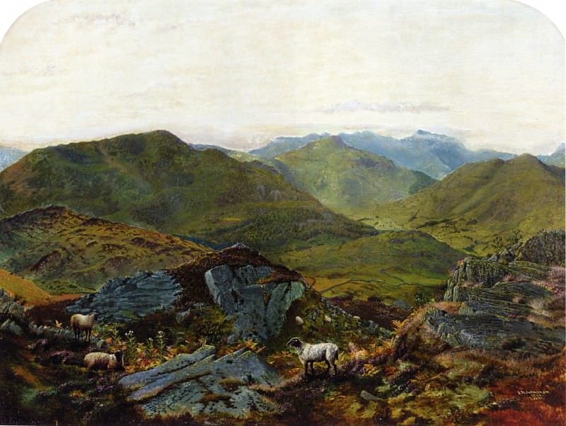 Landscape in the Lake District. John Atkinson Grimshaw